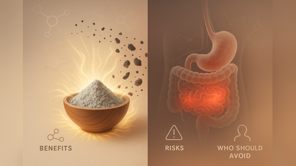 Bentonite clay supplement concept illustration
